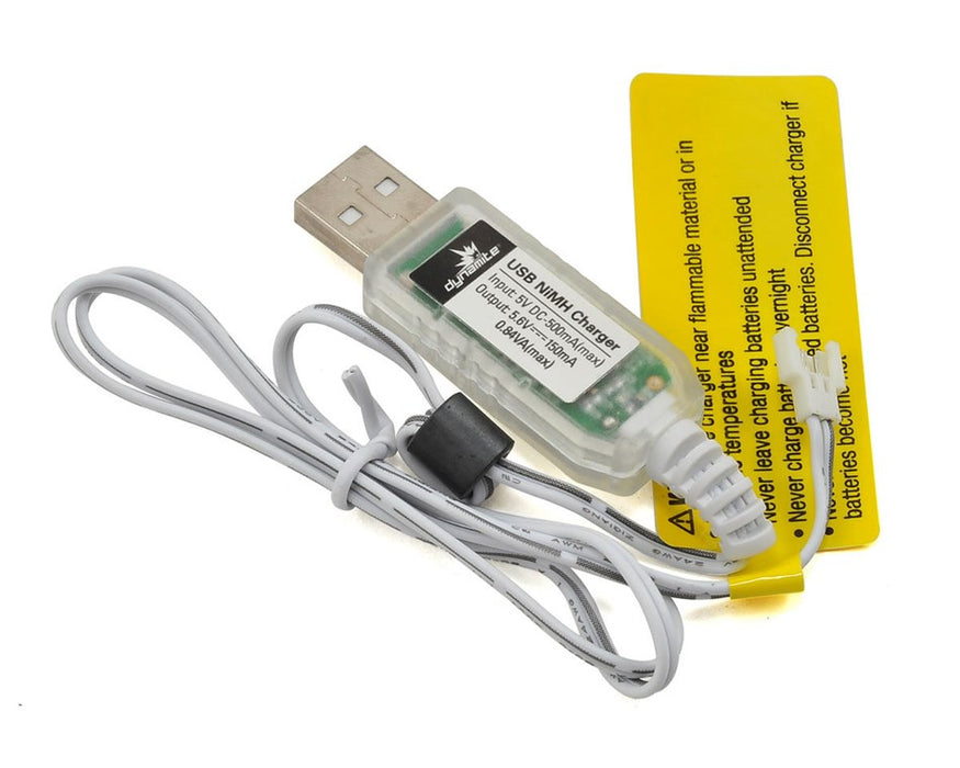 Dynamite C1060 USB Charger: 4-cell 4.8V NiMH for ECX Micro