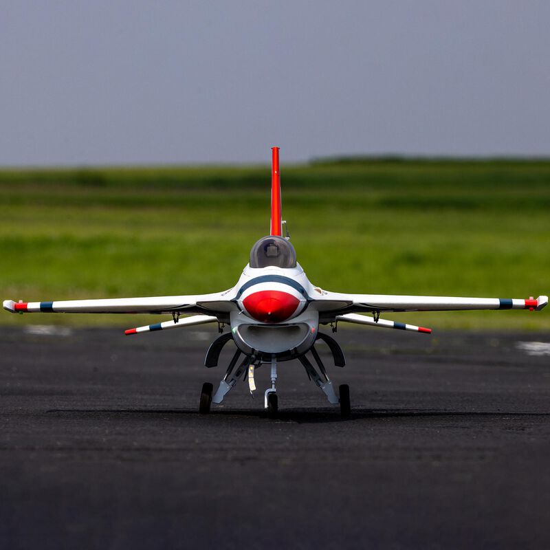 E-flite EFL87970 F-16 Thunderbird 80mm EDF Jet ARF Plus with ASX3 and Safe Select