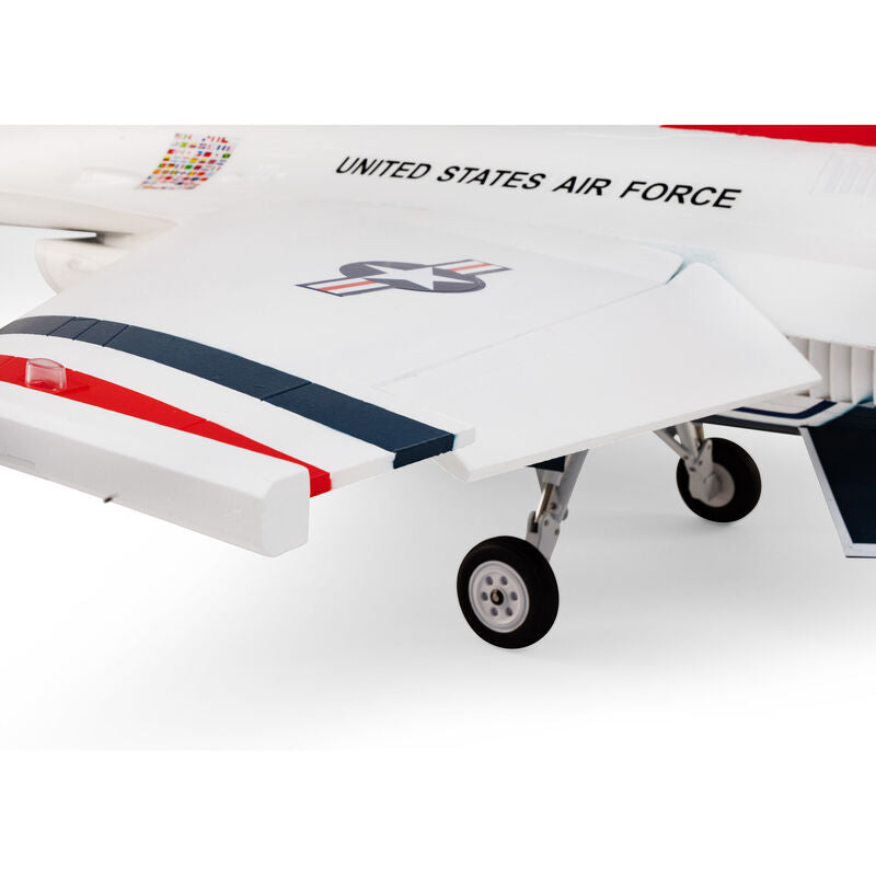 E-flite EFL87970 F-16 Thunderbird 80mm EDF Jet ARF Plus with ASX3 and Safe Select