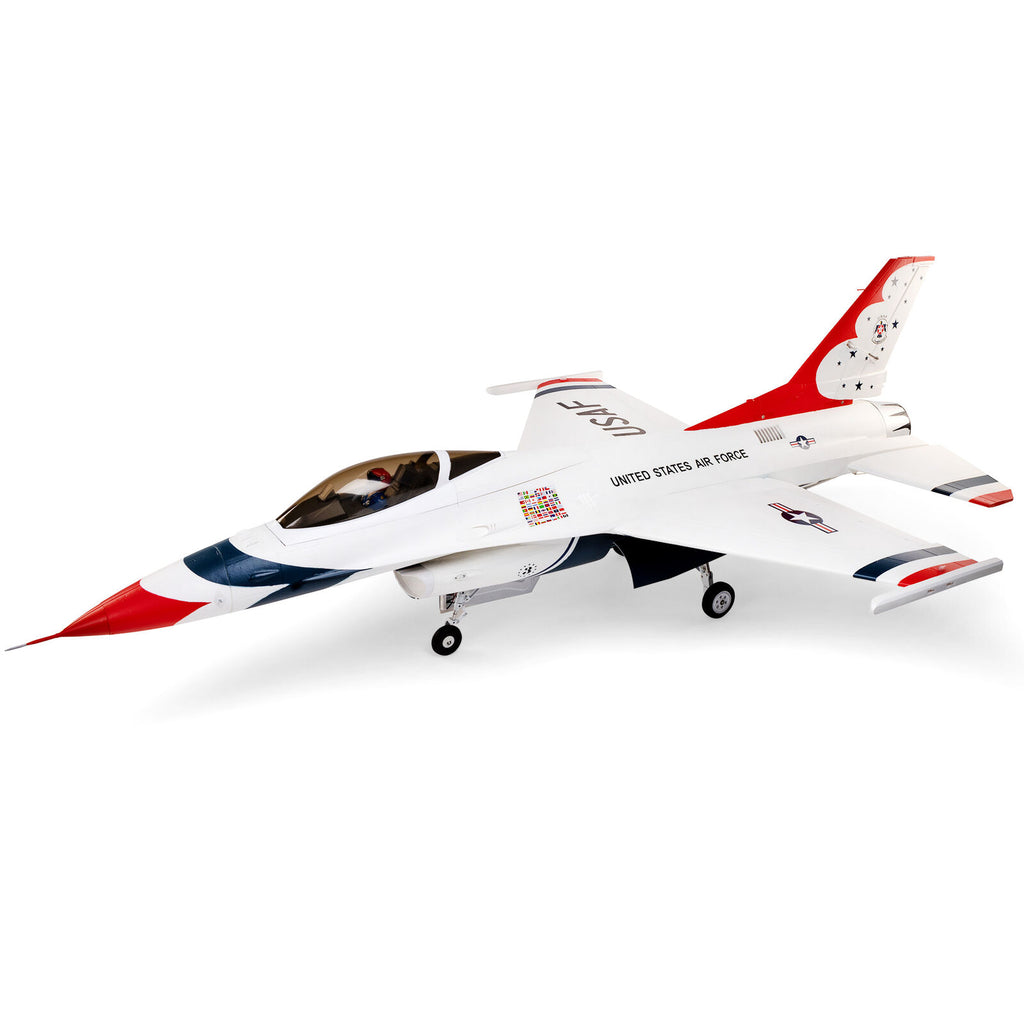 E-flite EFL87970 F-16 Thunderbird 80mm EDF Jet ARF Plus with ASX3