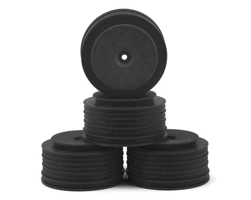 DE Racing PS4-LB Black Speedline SC Wheels for TLR 22SCT, TEN-SCTE, Tekno SCT410 4 Pack
