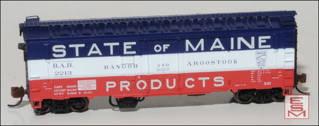 Eastern Seaboard Models 225105 N Scale Magor XIH Boxcar "State of Maine" BAR #2213