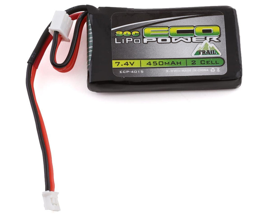 EcoPower 4015 "Trail" 2S 30C 7.4V 450mAh LiPo Battery for SCX24