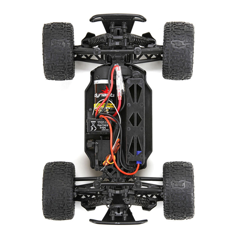 ECX 1000T2 Ruckus 1/18 4WD RTR Monster Truck Orange and Yellow