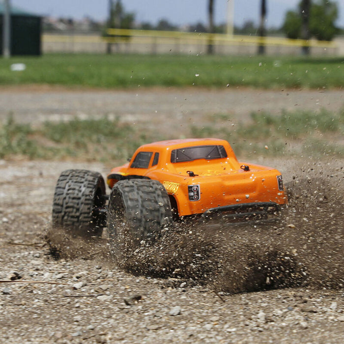 ECX 1000T2 Ruckus 1/18 4WD RTR Monster Truck Orange and Yellow