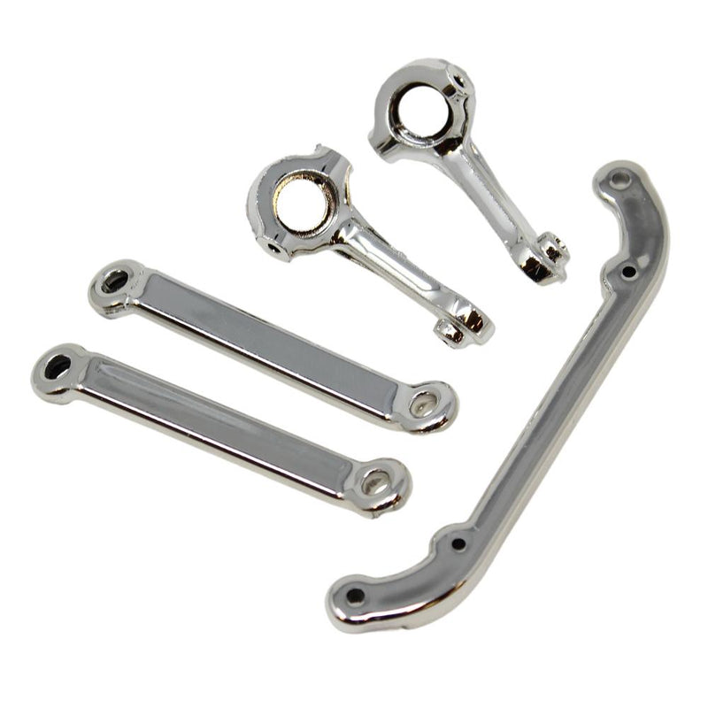 Redcat 14523 Chrome Left and Right V2 Steering Arms and V2 Toe Links for SixtyFour