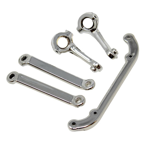 Redcat 14523 Chrome Left and Right V2 Steering Arms and V2 Toe Links for SixtyFour