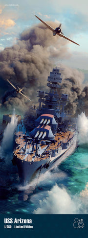Eduard LN1 1/350 USS Arizona BB39 Battleship Limited Edition Kit