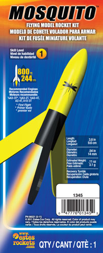 ESTES 1345 Mosquito (Skill Level 1) Model Rocket Kit