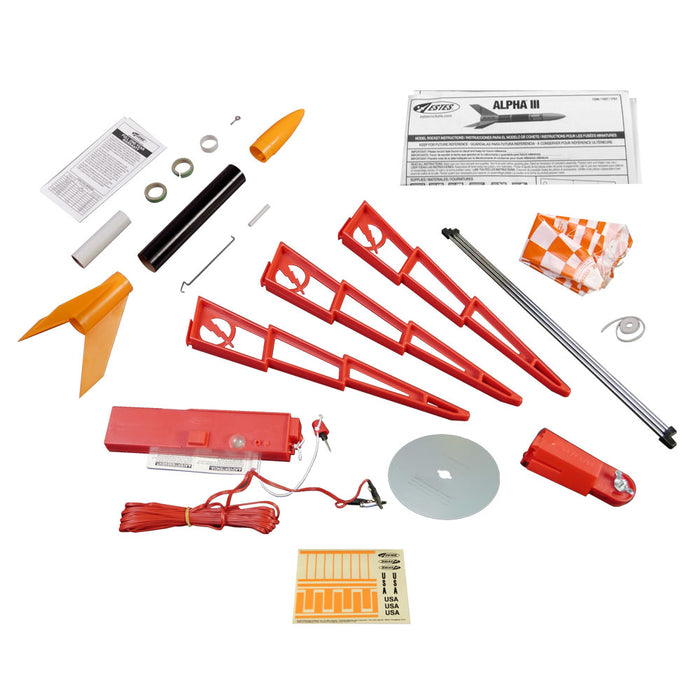 ESTES 1427 Alpha III Model Rocket Launch Set (Skill Level E2X)