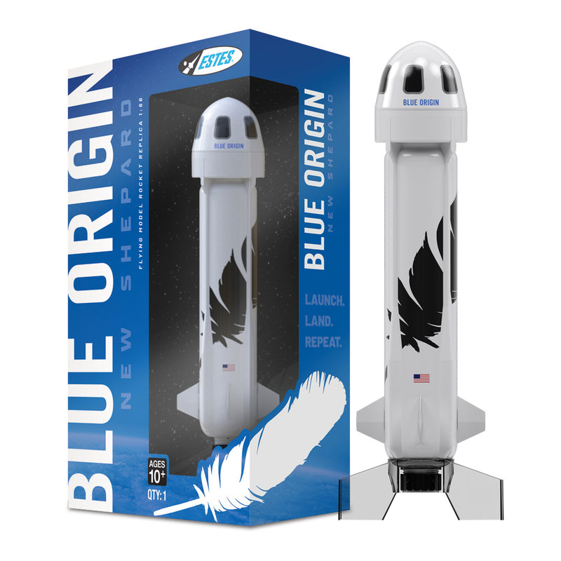 ESTES 2198 RTF Blue Origin New Shepard (Skill Level Beginner) Model Rocket Kit