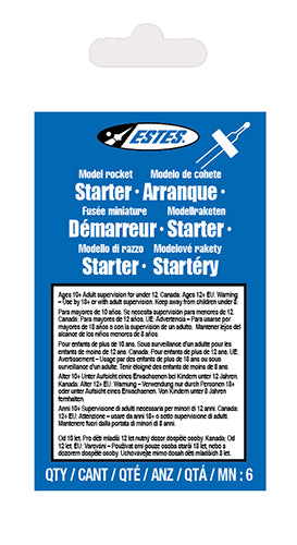 ESTES 2302 SOLAR Model Rocket Starter 6 Pack