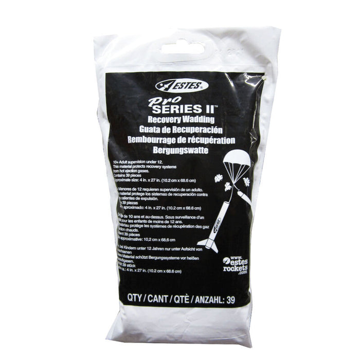 ESTES 3556 ProSeries II Model Rocket Recovery Wadding (216sq)