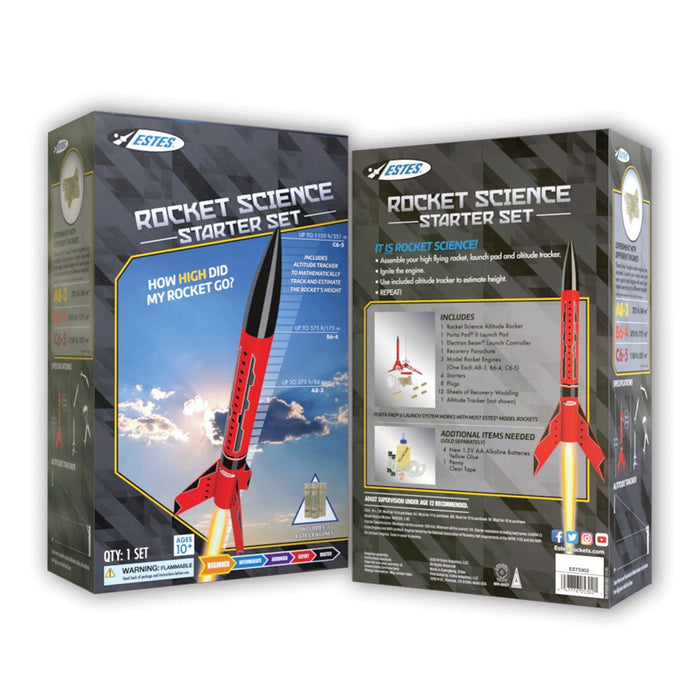 ESTES 5302 Rocket STEM Science (Skill Level Beginner) Starter Set with Engines