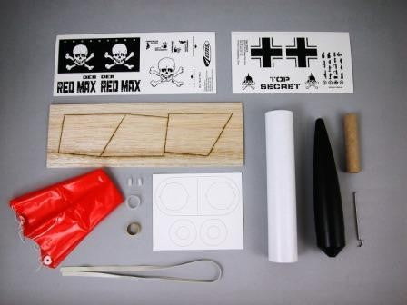 ESTES 651 Der Red Max Model Rocket Kit (Skill Level 1)