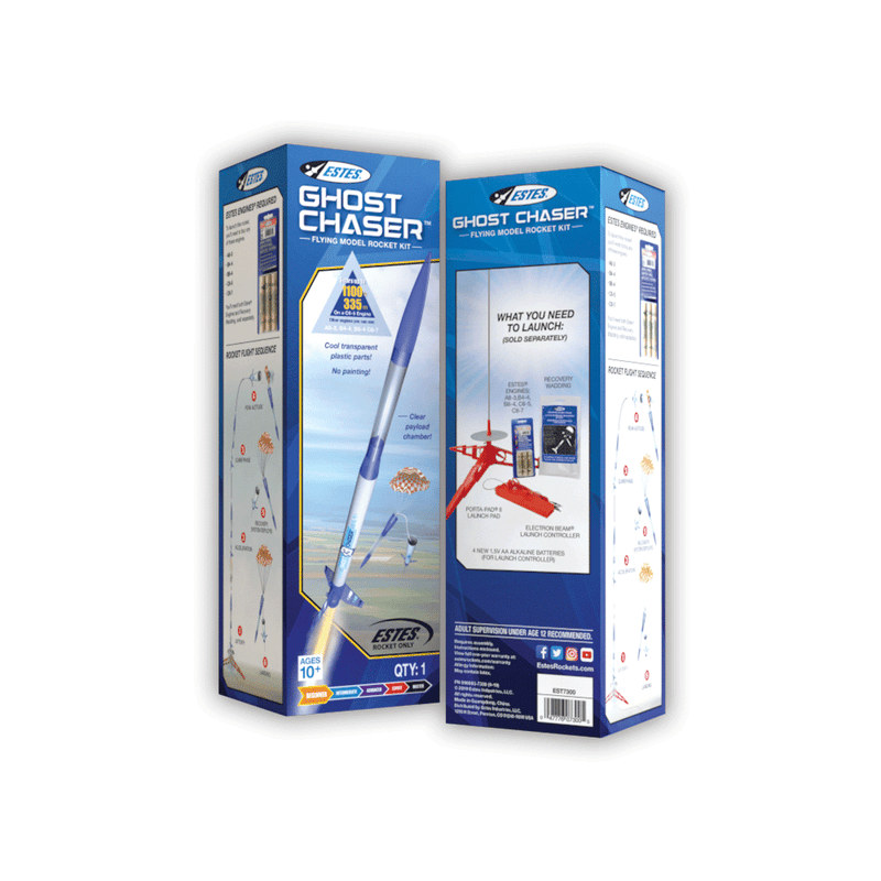 ESTES 7300 Ghost Chaser (Skill Level Beginner) Model Rocket Kit