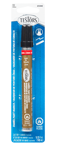 Testors 2544C Enamel Paint Marker, Gold