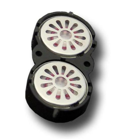 ESU 50327 Loksound 2x 16mm Round 8ohm Speakers in One Piece Baffle
