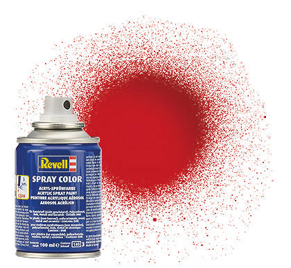 Revell 34131 100ml Acrylic Spray Color Paint - Fiery Red Gloss (Ok for Lexan RC Car Bodies)