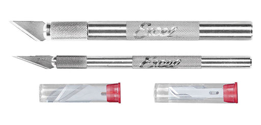 Excel 19062 Hobby Knife Set: K1 & K2 with 10 Blades