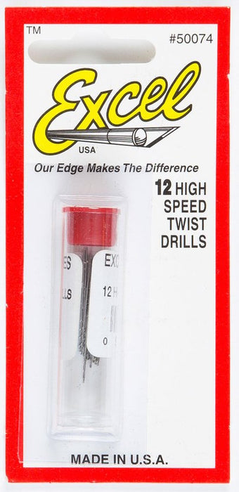 Excel 50079 High Speed Twist Drills #79 12 Pack