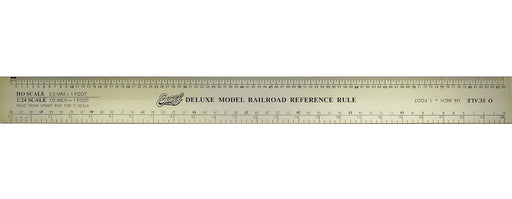 Excel 55778 Deluxe Model Railroad Ruler, Aluminum