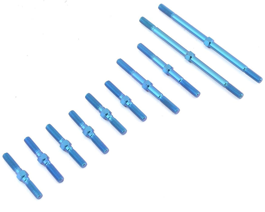 Exotek 1966 1/10 F1ULTRA Blue Titanium Full Turnbuckle Set