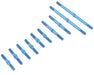 Exotek 1966 1/10 F1ULTRA Blue Titanium Full Turnbuckle Set