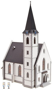 Faller 130490 HO Scale Village Church with 2 Steeple Options Kit