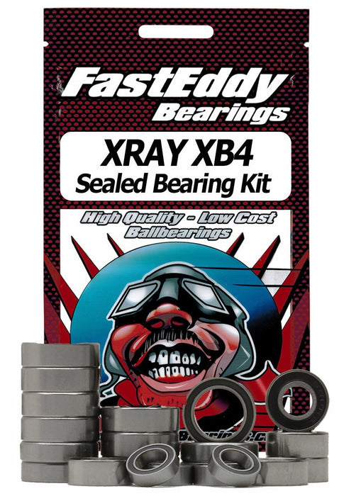 Fast Eddy Bearings TFE1218 XRAY XB4 Rubber Sealed Bearing Kit