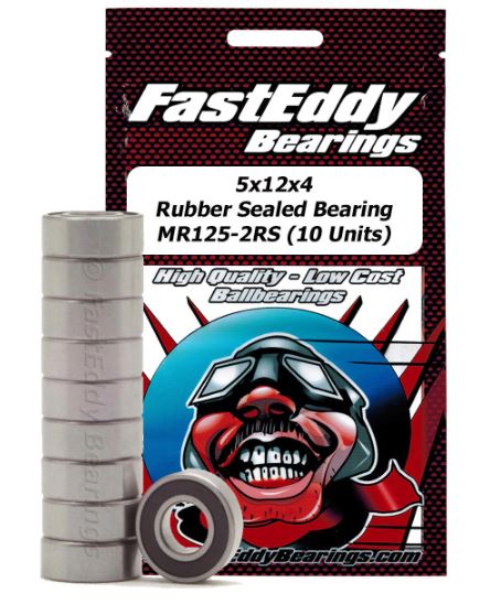 Fast Eddy Bearings TFE1462 5x12x4 MR125-2RS 10 Pack