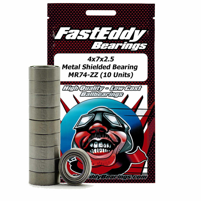 Fast Eddy Bearings TFE246 4x7x2.5 MR74-ZZ 10 Pack