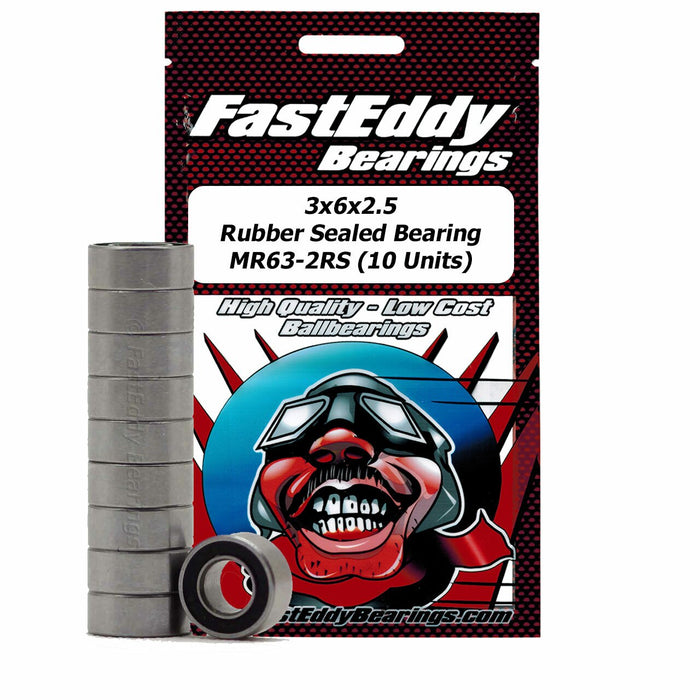 Fast Eddy Bearings TFE302 3x6x2.5 MR63-2RS 10 Pack
