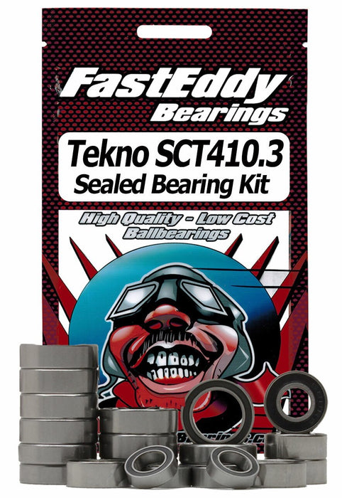 Fast Eddy Bearings TFE3761 Tekno RC SCT410.3 4WD Rubber Sealed Bearing Kit