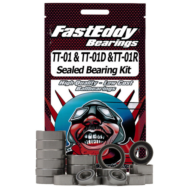 Fast Eddy Bearings TFE1389 Tamiya TT-01E Chassis Sealed Bearing Kit