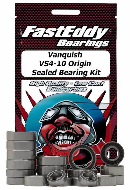 Fast Eddy Bearings TFE4557 Vanquish VS4-10 Origin Rubber Sealed Bearing Kit