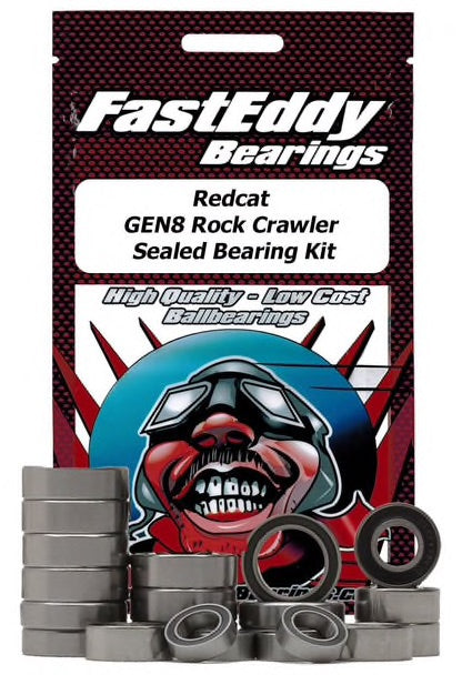 Fast Eddy Bearings TFE5799 Redcat Gen8 Crawler Rubber Sealed Bearing Kit