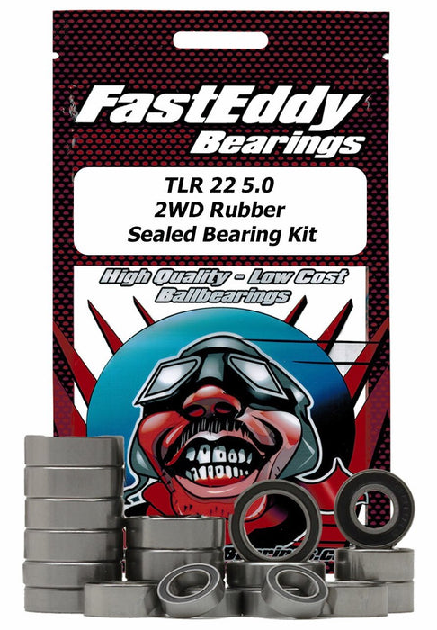 Fast Eddy Bearings TFE5805 TLR 22 5.0 Buggy Rubber Sealed Bearing Kit
