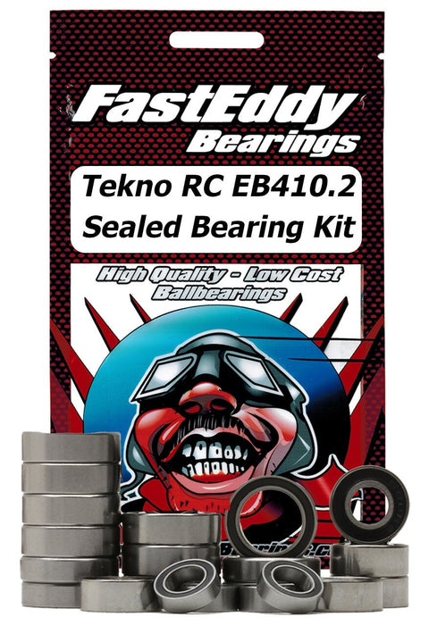 Fast Eddy Bearings TFE5975 Tekno RC EB410.2 Rubber Sealed Bearing Kit