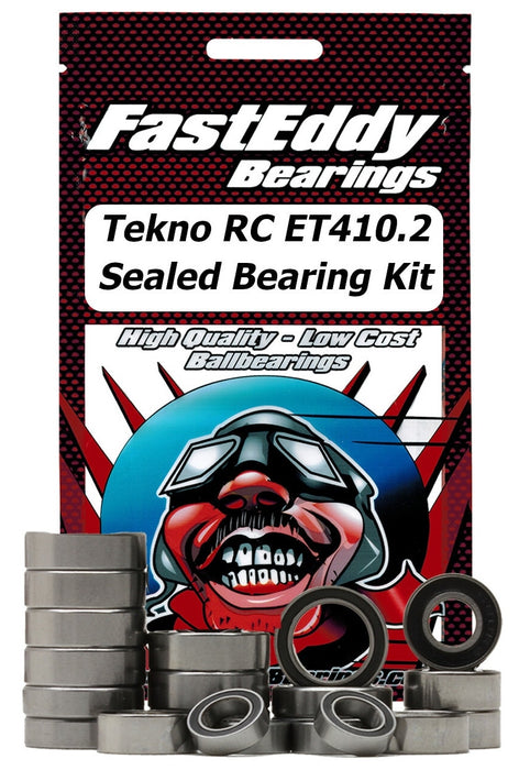 Fast Eddy Bearings TFE6179 Tekno RC ET410.2 Rubber Sealed Bearing Kit