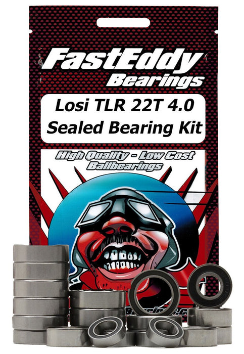 Fast Eddy Bearings TFE6291 TLR 22T 4.0 Rubber Sealed Bearing Kit