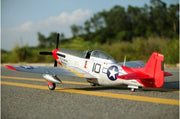 FMS FMM008PRTX P-51D Mustang Red Tail PNP 1400M Electric Airplane with Reflex