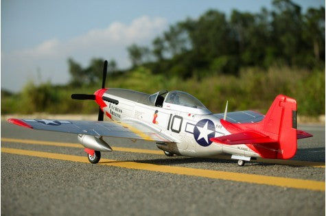 FMS FMM008PRTX P-51D Mustang Red Tail PNP 1400M Electric Airplane with Reflex