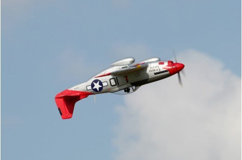 FMS FMM008PRTX P-51D Mustang Red Tail PNP 1400M Electric Airplane with Reflex