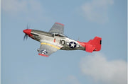 FMS FMM008PRTX P-51D Mustang Red Tail PNP 1400M Electric Airplane with Reflex