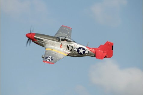 FMS FMM008PRTX P-51D Mustang Red Tail PNP 1400M Electric Airplane with Reflex