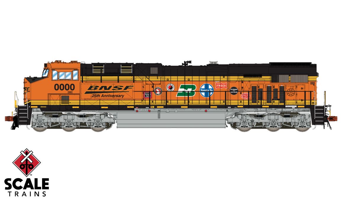 Fox Valley Models 10003 N Scale ES44AC "25th/Heritage III" BNSF 6017