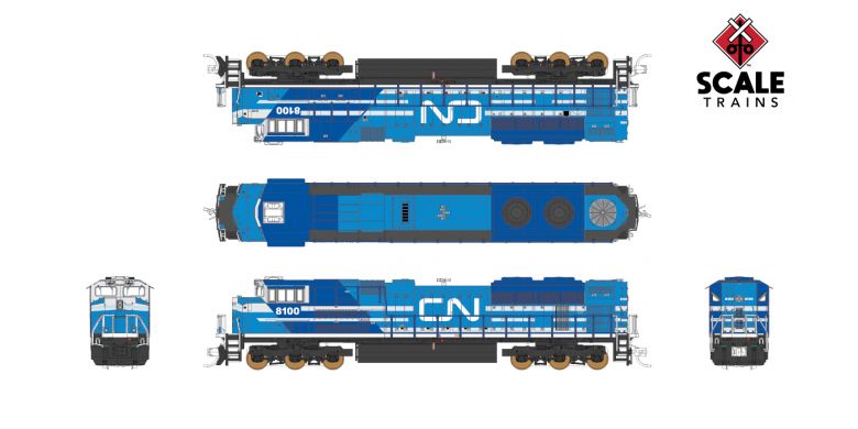 Fox Valley Models 10158 N Scale EMD SD70ACe "Ex EMD" Canadian National CN 8102 LokSound