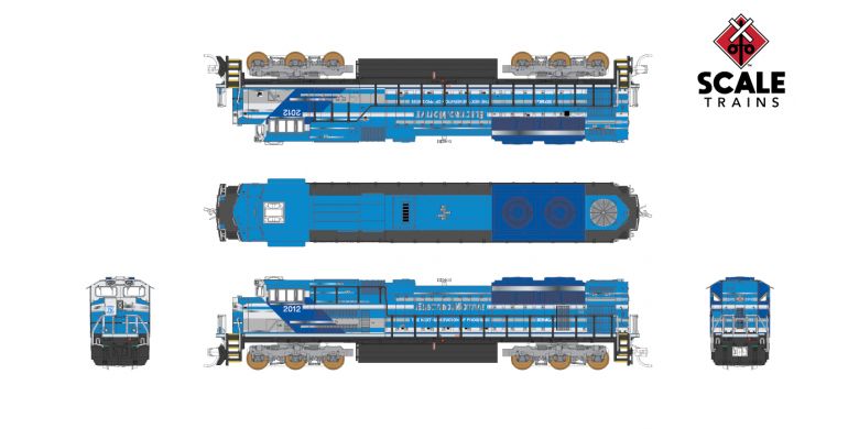 Fox Valley Models 10162 N Scale EMD SD70ACe Demonstrator EMDX 2012 LokSound
