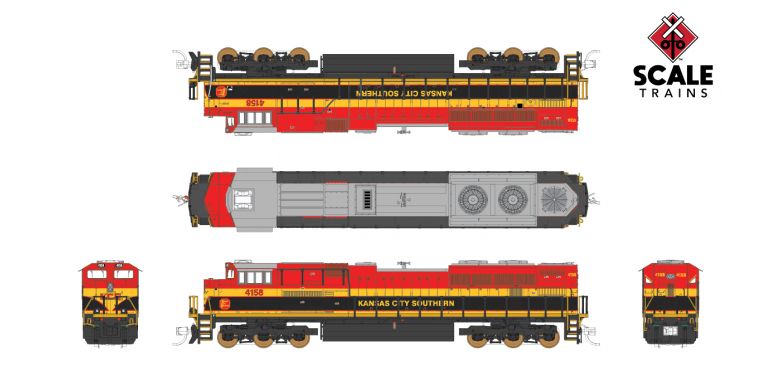 Fox Valley Models 10172 N Scale EMD SD70ACe Kansas City Southern KCS 4147 LokSound